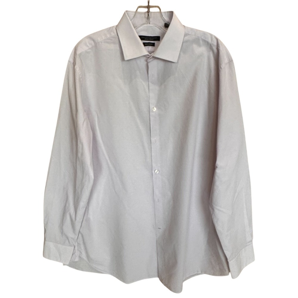 John Varvatos Regular Fit Signature‎ Tailored Button Up 16.5 34/35 Light Pink